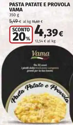 Coop Pasta patate e provola VAMA offerta