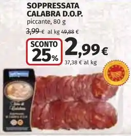 Coop Soppressata calabra d.o.p. offerta