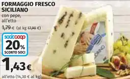 Coop Formaggio fresco siciliano offerta