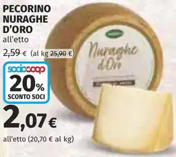 Coop Pecorino NURAGHE D'ORO offerta