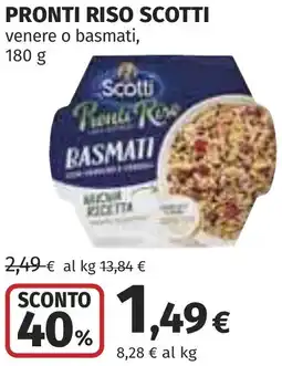 Coop Pronti RISO SCOTTI offerta