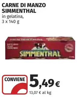 Coop Carne di manzo SIMMENTHAL offerta