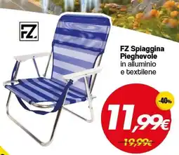 Franzy's FZ Spiaggina Pieghevole in alluminio e textilene offerta