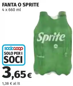 Coop Fanta o sprite offerta