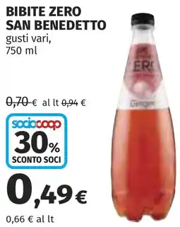 Coop Bibite zero SAN BENEDETTO offerta