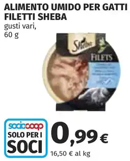 Coop Alimento umido per gatti filetti SHEBA offerta