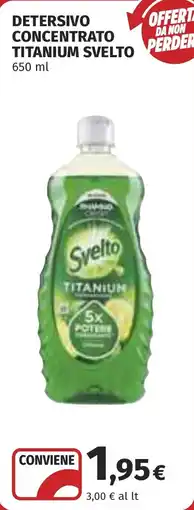 Coop Detersivo concentrato titanium SVELTO offerta