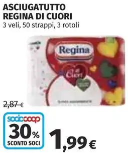 Coop Asciugatutto REGINA DI CUORI offerta