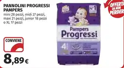 Coop Pannolini progressi PAMPERS offerta