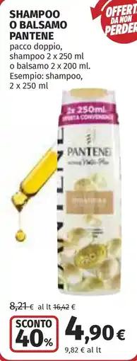Coop Shampoo o balsamo PANTENE offerta