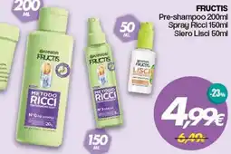 Franzy's FRUCTIS pre-shampoo, spray ricci, siero lisci offerta