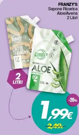 Franzy's FRANZY'S Sapone Ricarica Aloe/Avena offerta