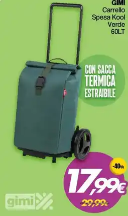 Franzy's GIMI Carrello Spesa Kool Verde offerta