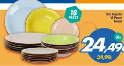 Franzy's Set tavola 18 Pezzi Rural offerta