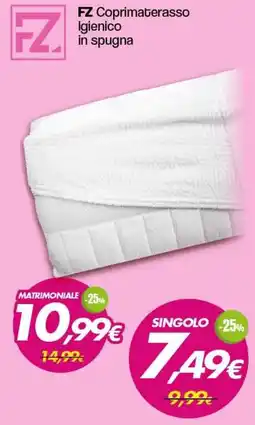 Franzy's FZ Coprimaterasso Igienico in spugna, Singolo offerta
