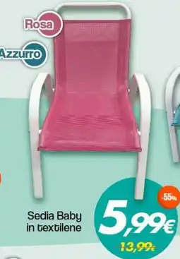 Franzy's Sedia Baby in textilene offerta