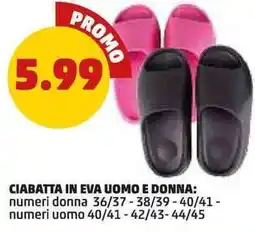 PENNY Ciabatta in eva uomo e donna offerta