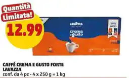 PENNY Caffé crema e gusto forte LAVAZZA offerta