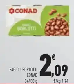 Conad Fagioli borlotti CONAD offerta