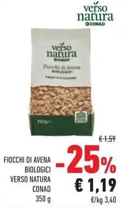 Conad Fiocchi di avena biologici VERSO NATURA CONAD offerta