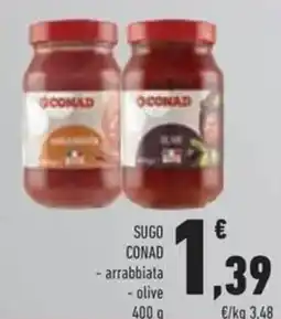 Conad Sugo conad arrabbiata, olive offerta