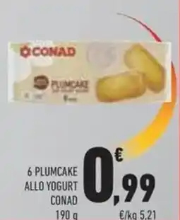 Conad 6 plumcake allo yogurt CONAD offerta