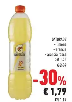 Conad Gatorade limone, arancia, arancia rossa offerta