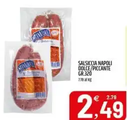 Ard Discount Salsiccia napoli dolce/piccante offerta