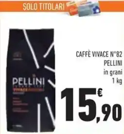 Conad Caffè vivace n°82 pellini in grani offerta