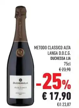 Conad Metodo classico alta langa d.o.c.g. DUCHESSA LIA offerta