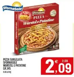 Ard Discount Pizza surgelata sfornasole wurstel e patatine offerta