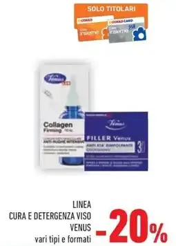 Conad Linea cura e detergenza viso VENUS offerta