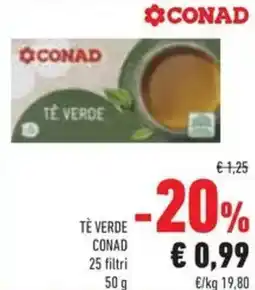 Conad Tè verde CONAD offerta