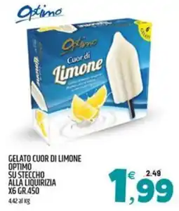 Ard Discount Gelato cuor di limone optimo su steccho alla liquirizia x6 offerta