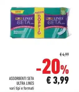 Conad Assorbenti seta ULTRA LINES offerta