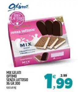 Ard Discount Mix gelati optimo senza lattosio x6 offerta