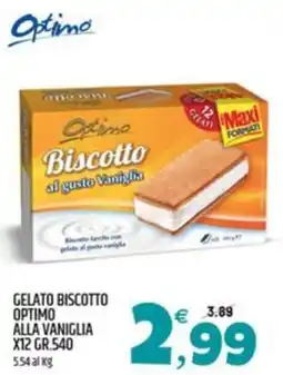 Ard Discount Gelato biscotto optimo alla vaniglia x12 offerta