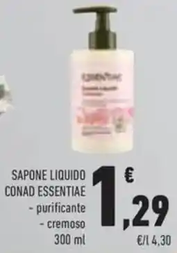 Conad Sapone liquido CONAD ESSENTIAE offerta