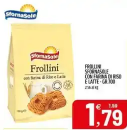 Ard Discount Frollini sfornasole con farina di riso e latte offerta