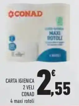 Conad Carta igienica 2 veli CONAD offerta