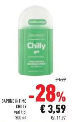 Conad Sapone intimo CHILLY offerta