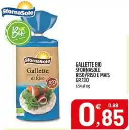 Ard Discount Gallette bio sfornasole riso/riso e mais offerta