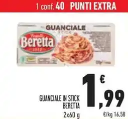 Conad Guanciale in stick BERETTA offerta