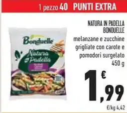 Conad Natura in padella bonduelle melanzane e zucchine grigliate con carote e pomodori surgelato offerta