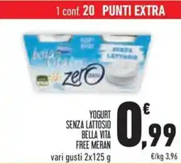 Conad Yogurt senza lattosio bella vita free meran offerta