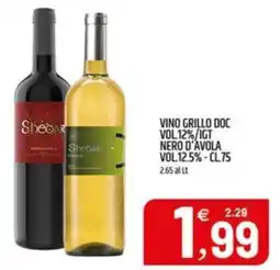 Ard Discount Vino grillo doc vol.12%/igt nero d'avola vol12.5% offerta