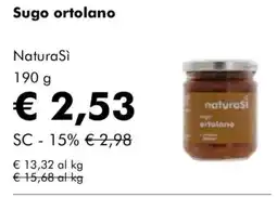 NaturaSì Sugo ortolano NaturaSì offerta