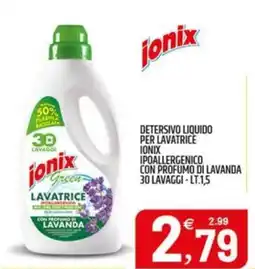 Ard Discount Detersivo liquido per lavatrice ionix ipoallergenico con profumo di lavanda offerta