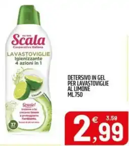 Ard Discount Scala detersivo in gel per lavastoviglie al limone offerta