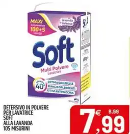 Ard Discount Detersivo in polvere per lavatrice soft alla lavanda 105 misurini offerta